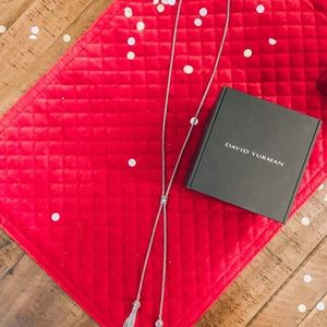 David Yurman Ren. Tassel Necklace w Diamonds